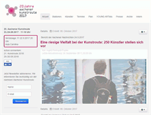 Tablet Screenshot of aachenerkunstroute.de